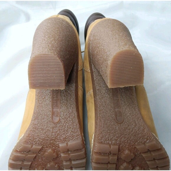 Timberland Women's Tillston 6 Inch Double Collar Boot Size 7.5 Tan - Picture 8 of 8